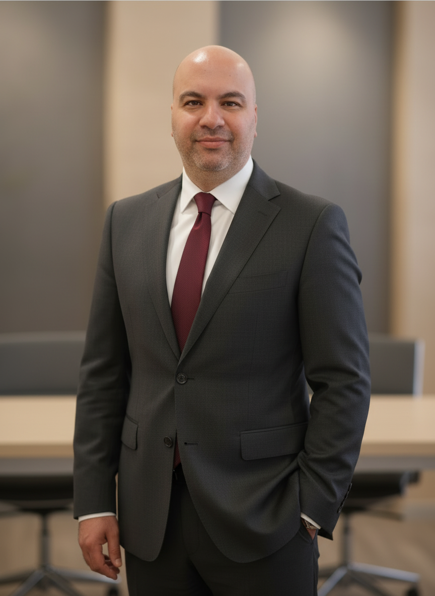 Feyyaz Şentürk takım elbiseli portre