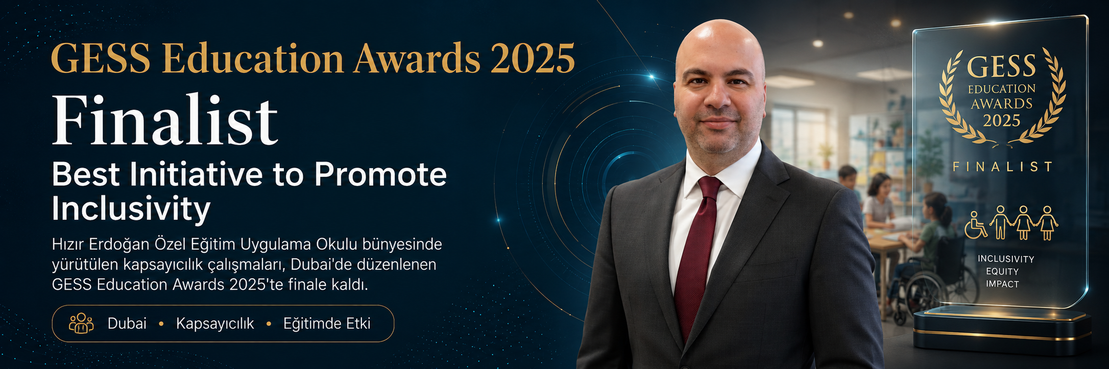GESS Education Awards 2025 finalistlik bannerı